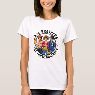 De Drie Broers Anime Grafische Shirt