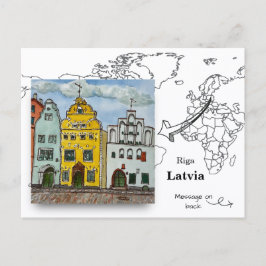 De Drie Broers, Riga Letland Briefkaart