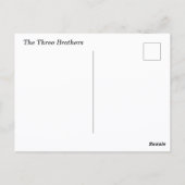 De Drie Broers, Riga Letland Briefkaart (Achterkant)