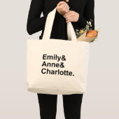 De drie Bronte zussen | Emily Charlotte Anne Grote Tote Bag (Voorkant (product))
