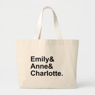De drie Bronte zussen   Emily Charlotte Anne Grote Tote Bag