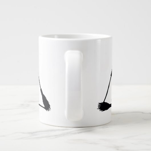 DE DRIE BROOMSTICKS™ Logo Grote Koffiekop (Achterkant)