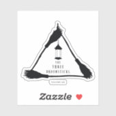 DE DRIE BROOMSTICKS™ Logo Sticker (Vel)