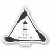 DE DRIE BROOMSTICKS™ Logo Sticker (Voorkant)