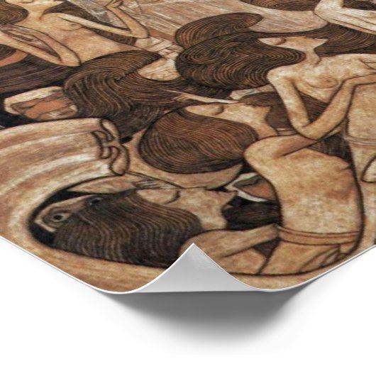 De drie bruidjes van Toorop Jan (beste kwaliteit) Poster (Hoek)