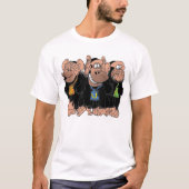 DE DRIE CHIMPS T-SHIRT (Voorkant)