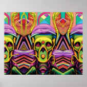 De Drie Cyborg Problemen Poster (Voorkant)
