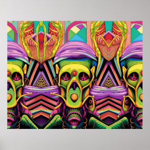 De Drie Cyborg Problemen Poster