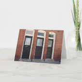 De drie deuren kaart (Voorkant)