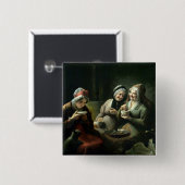 De drie doelstellingen vierkante button 5,1 cm (Voorkant /achterkant)