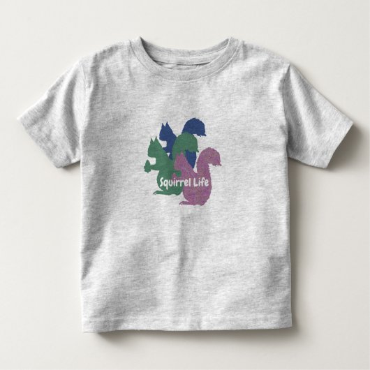 De drie eekhoorns "Eekhoornleven" Toddler T-shirt (Voorkant)
