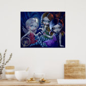 De drie Fates ART PRINT gothic fairy godin (Keuken)