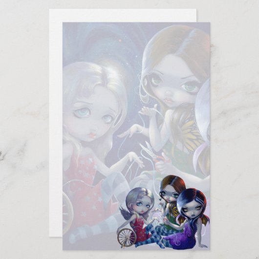 "De drie fates"-artikelen Briefpapier (Voorkant / Achterkant)