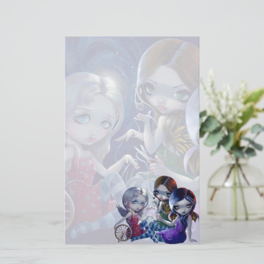 "De drie fates"-artikelen Briefpapier (Staand voorkant)