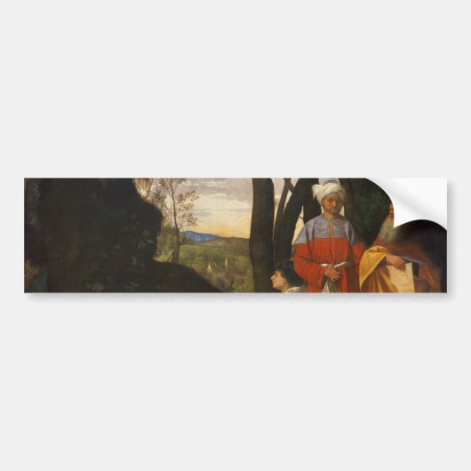 De drie filosofen (Mannen Wise) (door Giorgione) Bumpersticker (Voorkant)