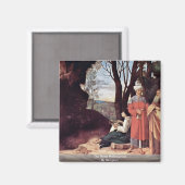 De drie filosofen van Giorgione Magneet (Voorkant / Achterkant)
