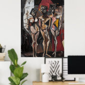 De drie genaden van het expressionisme – Bold Cont Poster (Thuiskantoor)