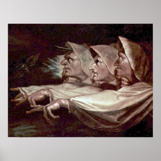 De drie getuigen van Henry Fuseli Poster (Voorkant)