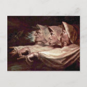 De drie heks Engels - de vreemde zussen of T Briefkaart (Voorkant)