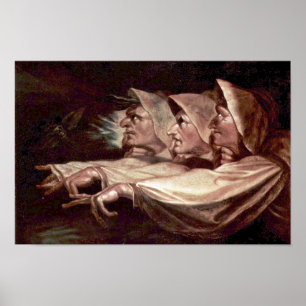 De drie heks Engels - de vreemde zussen of T Poster