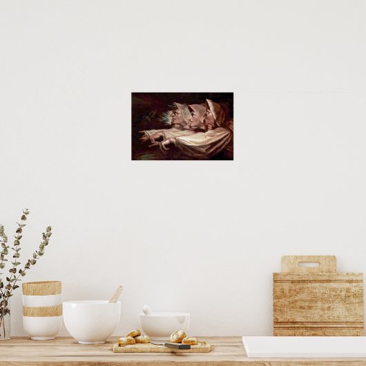 De drie heks Engels - de vreemde zussen of T Poster (Keuken)