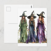 De drie heksen briefkaart (Voorkant / Achterkant)