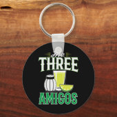 De drie Italiaanse Cinco de Mayo Gift Sleutelhanger (Voorkant)