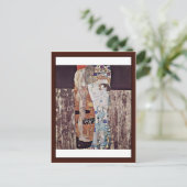 De drie jaren vrouw van Klimt Gustav Briefkaart (Staand voorkant)