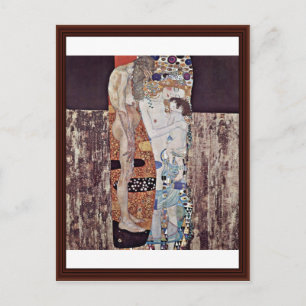 De drie jaren vrouw van Klimt Gustav Briefkaart
