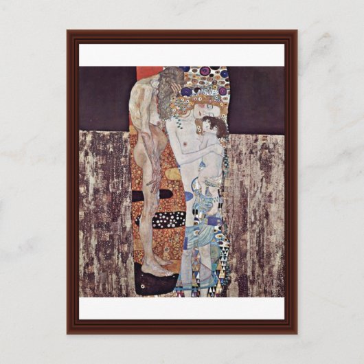 De drie jaren vrouw van Klimt Gustav Briefkaart (Voorkant)