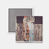 De drie jaren vrouw van Klimt Gustav Magneet (Voorkant / Achterkant)