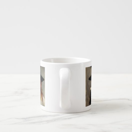 De drie jonge zusterheksen espresso kop (Achterkant)