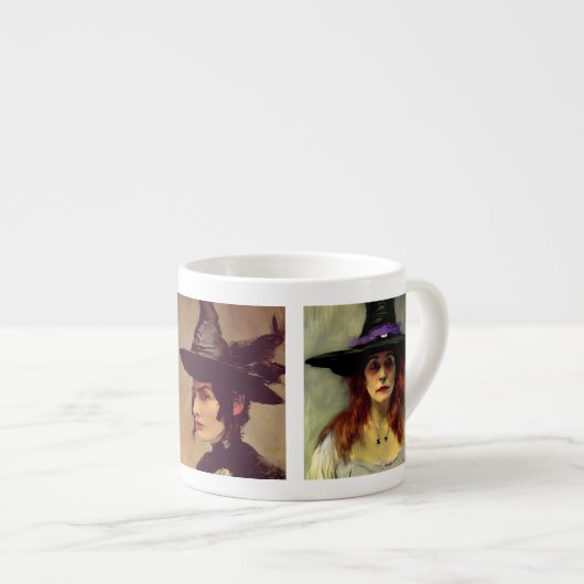 De drie jonge zusterheksen espresso kop (Voorkant rechts)