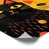 De drie katten poster (Hoek)