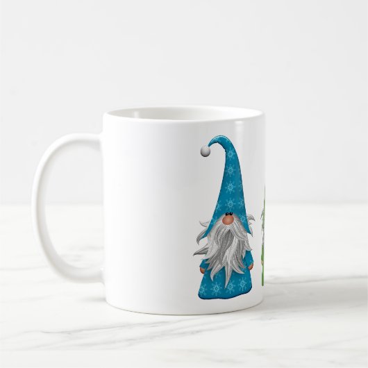 De drie kerstgnomen koffiemok (Links)