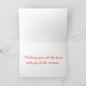 De drie Kittens in een kerstkaart Feestdagen Kaart (Binnen)