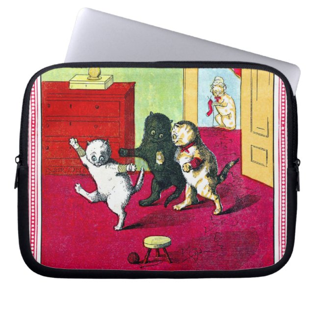 De drie kleine kinderen laptop sleeve (Voorkant)