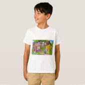 De drie kleine Varkens Fairytale Scene T-shirt (Voorkant volledig)