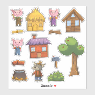 De drie kleine varkens sticker
