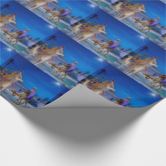 De drie koningen cadeaupapier (Hoek)