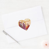 De drie koningen hart sticker (Envelop)