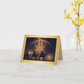 De drie koningen kaart (Gele Bloem)