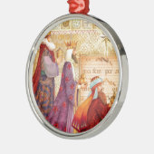 De drie koningen metalen ornament (Links)