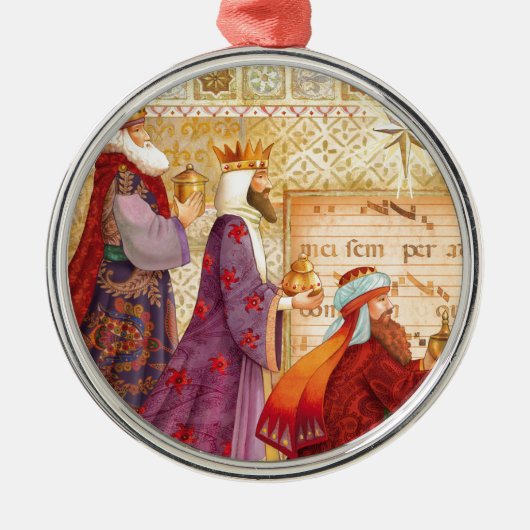 De drie koningen metalen ornament (Voorkant)