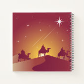 De drie koningen Orient-kerstthema Notitieboek (Achterkant)