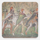 De drie koningen vierkante sticker (Voorkant)