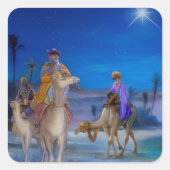 De drie koningen vierkante sticker (Voorkant)