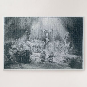 De drie kruisen van Rembrandt van Rijn Editie 1 Legpuzzel