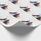 De drie Magi Bearing geschenken & Kerstmis groet Cadeaupapier (Hoek)