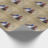 De drie Magi Bearing geschenken & Kerstmis groet Cadeaupapier (Hoek)